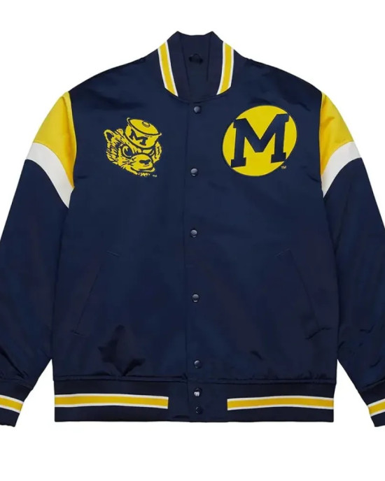 University Of Michigan Navy Blue Letterman Jacket University Of Michigan Navy Blue Letterman Jacket