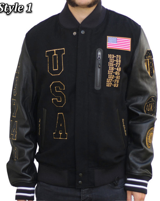 USA Dream Team Destroyed Varsity Jacket USA Dream Team Destroyed Varsity Jacket