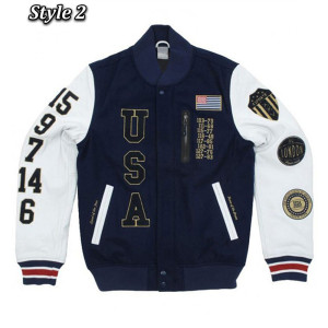 USA Dream Team Destroyed Varsity Jacket