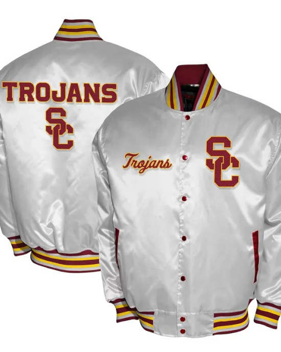 USC Trojans Club Satin Jacket