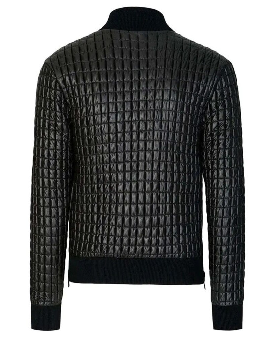 Usher Quilted Black Leather Jacket