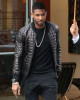 Usher Quilted Black Leather Jacket