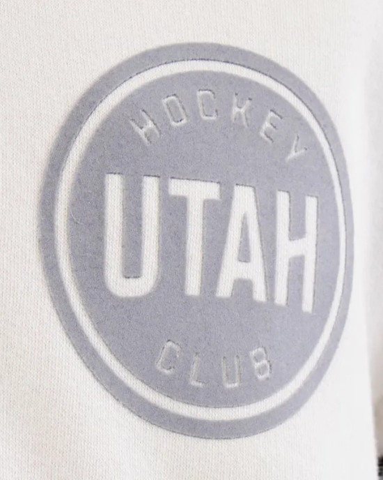 Utah Hockey Club White Striped Fleece Jacket