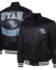 Utah Mammoth Adaptive Bold Logo Varsity Satin Jacket