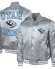 Utah Mammoth Adaptive Bold Logo Varsity Satin Jacket