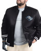 Utah Mammoth Adaptive Bold Logo Varsity Satin Jacket