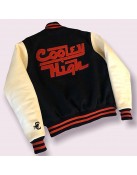 Varsity Cooley High Black and Off White Jacket