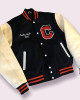 Varsity Cooley High Black and Off White Jacket Varsity Cooley High Black and Off White Jacket