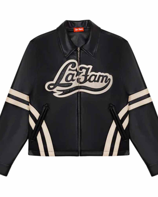 Varsity La Fam Retro Leather Jacket Varsity La Fam Retro Leather Jacket