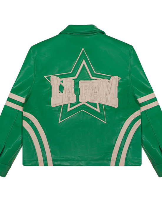 Varsity La Fam Retro Leather Jacket Varsity La Fam Retro Leather Jacket