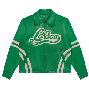 Varsity La Fam Retro Leather Jacket