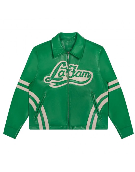Varsity La Fam Retro Leather Jacket