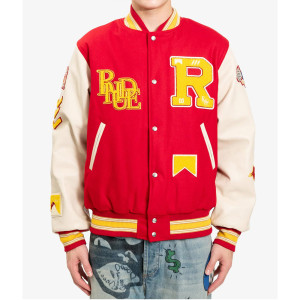 Varsity Rhude Bull Market Red Jacket