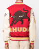 Varsity Rhude Bull Market Red Jacket Varsity Rhude Bull Market Red Jacket