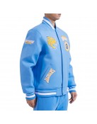 Varsity Southern University Jaguars Light Blue Crest Jacket