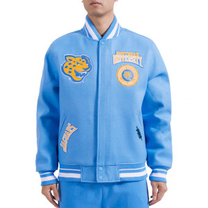 Varsity Southern University Jaguars Light Blue Crest Jacket