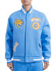 Varsity Southern University Jaguars Light Blue Crest Jacket