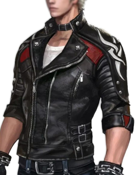 Vergil Anime DMC Motorcycle Black Leather Jacket Vergil Anime DMC Motorcycle Black Leather Jacket