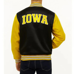 Vintage University of Iowa Black and Gold Jacket