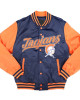 Virginia State Navy and Orange Baseball Jacket Virginia State Navy and Orange Baseball Jacket