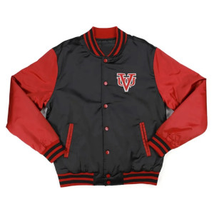 Virginia Union Black and Red Baseball Jacket