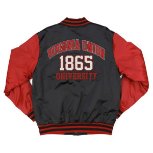 Virginia Union Black and Red Baseball Jacket
