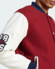 VRCT Arsenal Burgundy and White Varsity Full-Snap Wool/Leather Jacket