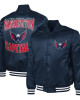 Washington Capitals Adaptive Bold Logo Varsity Satin Jacket