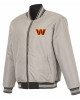 Washington Commanders Black/Gray Full-Zip Reversible Flight Jacket