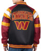 Washington Commanders G-III Faux Varsity Leather Jacket