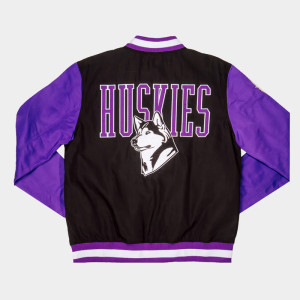 Washington Huskies Bow Down Two-Tone Bomber Jacket