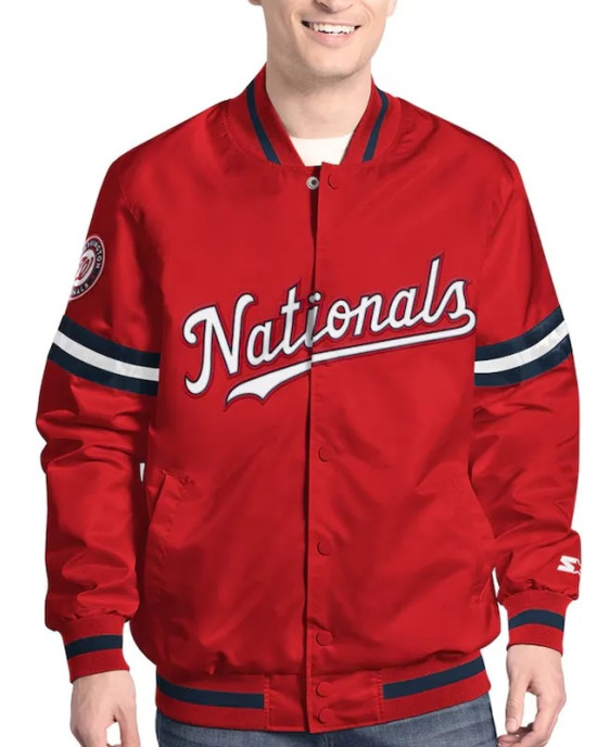 Washington Nationals Varsity Scout Satin Jacket