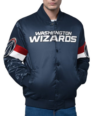 Washington Wizards Triple Option Varsity Satin Jacket