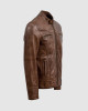 Waxed Brown Leather Jacket Waxed Brown Leather Jacket