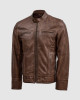 Waxed Brown Leather Jacket Waxed Brown Leather Jacket