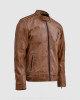 Waxed Distressed Leather Jacket Waxed Distressed Leather Jacket