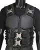 Wesley Snipes Blade Black Leather Buckle Vest Wesley Snipes Blade Black Leather Buckle Vest
