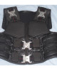 Wesley Snipes Blade Black Leather Buckle Vest Wesley Snipes Blade Black Leather Buckle Vest