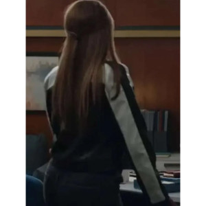 Wild Cards S02 Vanessa Morgan Black and White Leather Jacket