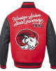 Winston-Salem State Rams HBCU Red and Black Varsity Jacket Winston-Salem State Rams HBCU Red and Black Varsity Jacket
