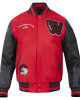Winston-Salem State Rams HBCU Red and Black Varsity Jacket Winston-Salem State Rams HBCU Red and Black Varsity Jacket