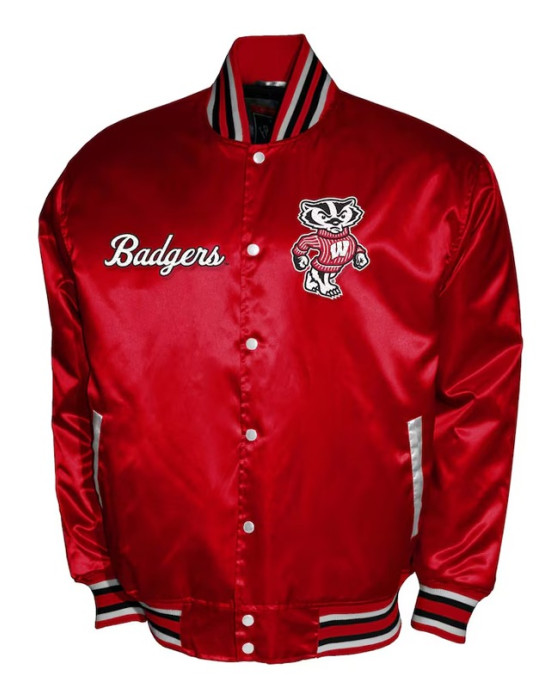 Wisconsin Badgers Club Satin Jacket