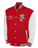 Wisconsin Badgers Fleece Cardinal and White Varsity Jacket