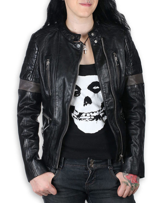 Women’s Megyn AC/DC Leather Jacket Women’s Megyn AC/DC Leather Jacket