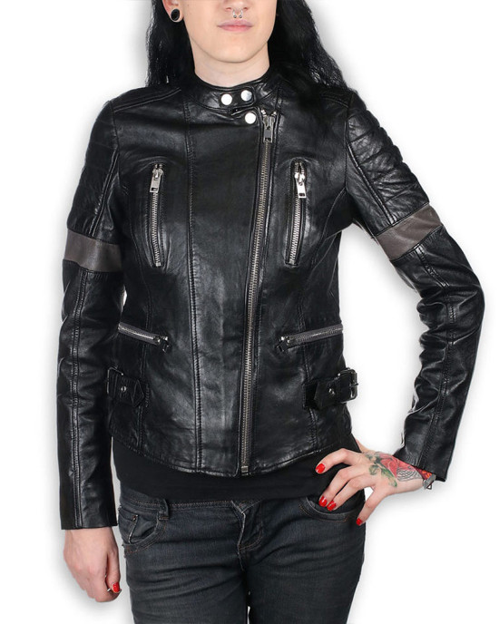 Women’s Megyn AC/DC Leather Jacket Women’s Megyn AC/DC Leather Jacket