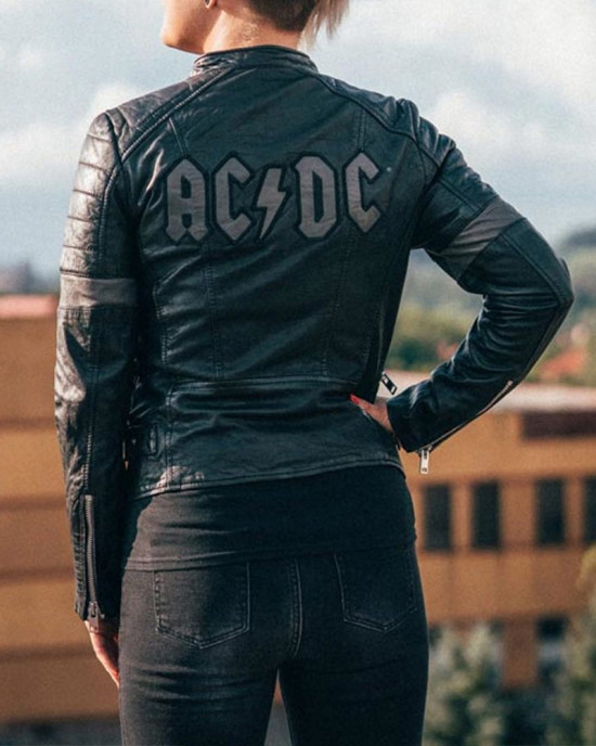 Women’s Megyn AC/DC Leather Jacket Women’s Megyn AC/DC Leather Jacket