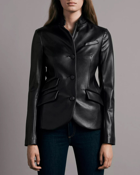 Women’s Slade Leather Blazer Women’s Slade Leather Blazer