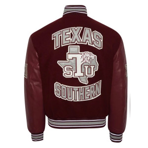 Women’s Texas Southern University Cropped Varsity Jacket