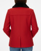 Women’s Toggle Duffle Red Wool Jacket