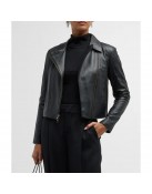 Women’s Vince Zip Front Leather Jacket